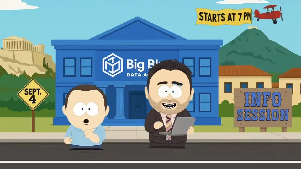 South Park-inspired infographics session