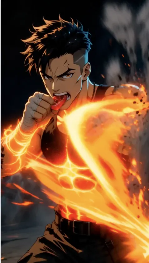a man eating the knuckle energy bar 