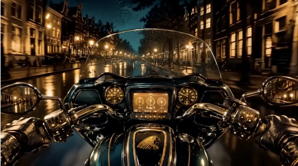 POV Shot of bike barn video